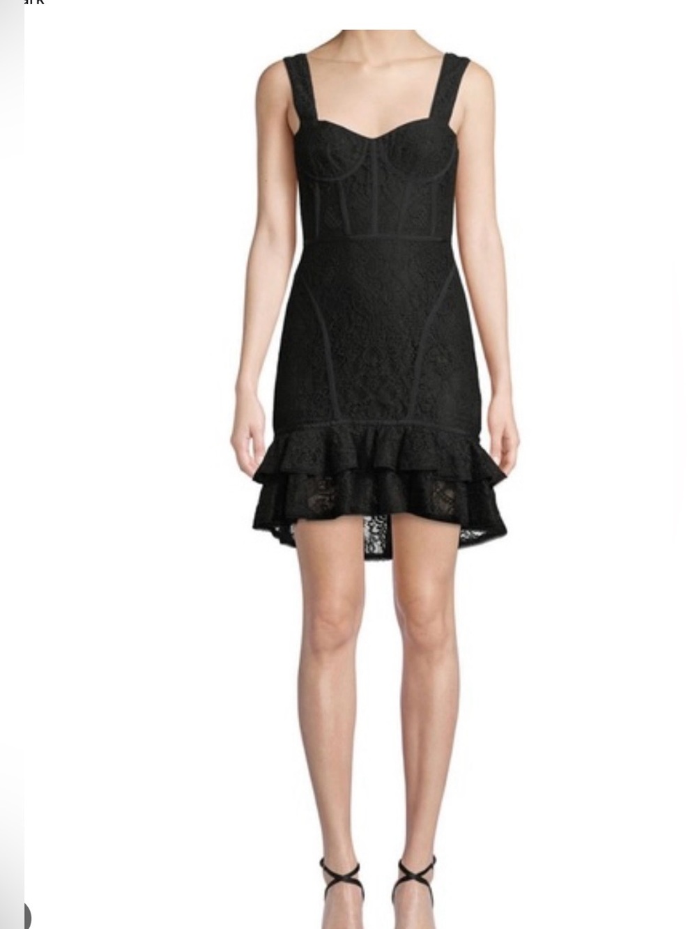 JONATHAN SIMKHAI, BLACK LACE CORSET DRESS….  SIZE 6 lightly worn.
